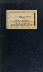 Front cover of The English primers (1529-1545) by Charles C. Butterworth