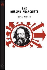 Cover of The Russian anarchists by Paul Avrich