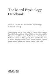 Front cover of The moral psychology handbook by Doris, (John Michael), 1963-