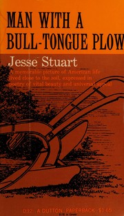 Front cover of Man with a bull-tongue plow by Jesse Stuart
