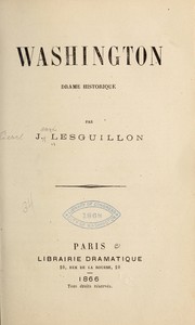 Front cover of Washington, drame historique by Pierre Jean Lesguillon
