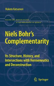 Front cover of Niels Bohr's Complementarity by Makoto Katsumori