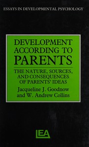 Front cover of Development according to parents by Jacqueline J. Goodnow