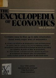 Front cover of The Encyclopedia of economics by Unknown