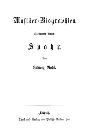 Cover of Spohr by Ludwig Nohl