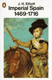Front cover of Imperial Spain, 1469-1716 by John Huxtable Elliott