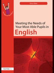 Front cover of Meeting the needs of your most able pupils by Erica Glew