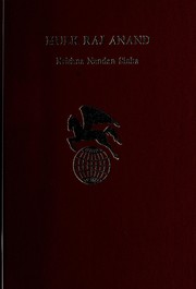 Cover of Mulk Raj Anand by Krishna Nandan Sinha