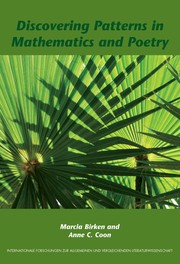 Front cover of Discovering patterns in mathematics and poetry by Marcia Birken