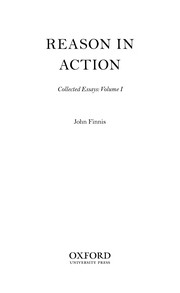 Cover of Reason in action by John Finnis