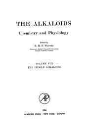 Front cover of The alkaloids by R. H. F. Manske