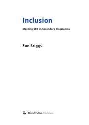 Cover of Inclusion by Sue Briggs