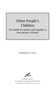 Cover of Other people's children by Deborah Yaffe