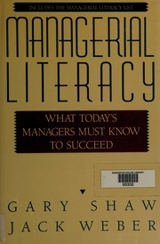 Cover of Managerial literacy by Gary Shaw