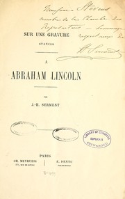 Cover of Sur une gravure by Jacques Henri Serment