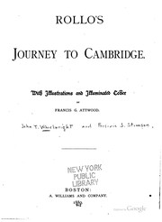 Front cover of Rollo's journey to Cambridge by John T. Wheelwright