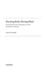 Front cover of Knowing Body, Moving Mind by Patricia Q. Campbell