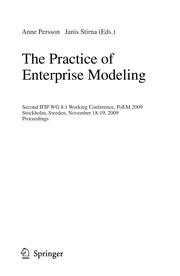 Front cover of The Practice of Enterprise Modeling by Anne Persson