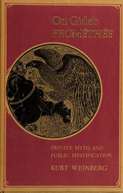 Cover of On Gide's Promethee by Kurt Weinberg