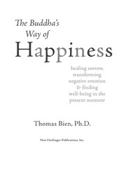 Front cover of The Buddha's Way of Happiness by Thomas Bien