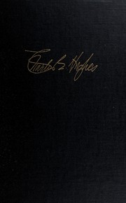 Cover of Charles Evans Hughes by Merlo John Pusey