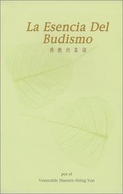 Front cover of La esencia del Budismo by Hsing Yun