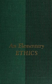 Cover of An elementary ethics 1962 by Alburey Castell