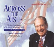 Front cover of Across the aisle by G. V. Montgomery