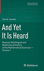 Front cover of And Yet It Is Heard by Tito M. Tonietti