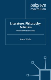 Front cover of Literature, philosophy, nihilism by Shane Weller
