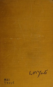 Cover of Letters on poetry from W.B. Yeats to Dorothy Wellesley by William Butler Yeats