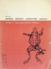 Front cover of General biology laboratory manual by Taylor, William T.