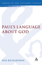 Front cover of Paul's language about God by Richardson, Neil