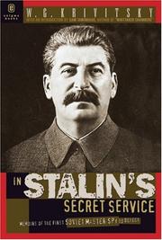 Cover of In Stalin's secret service by W. G. Krivitsky