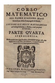 Front cover of Corso matematico, del padre Giacomo Masó ... by Giacomo Masó