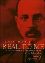 Front cover of You alone are real to me by Lou Andreas-Salomé
