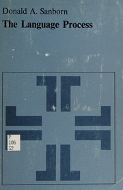Cover of The language process by Donald A. Sanborn