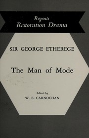 Cover of The Man of Mode by Sir George Etherege