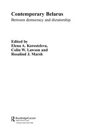 Cover of Contemporary Belarus by Rosalind Marsh