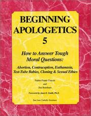 Cover of Beginning Apologetics 5 by Frank Chacon