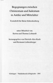 Cover of Begegnungen zwischen Christentum und Judentum in Antike und Mittelalter by Heinz Schreckenberg