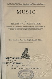 Cover of Music by Henry C. Banister