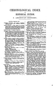 Cover of A chronological index to historical fiction by Boston Public Library