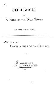 Front cover of Columbus: Or, A Hero of the New World by Daniel S. Preston