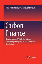 Front cover of Carbon Finance by Yulia Veld-Merkoulova