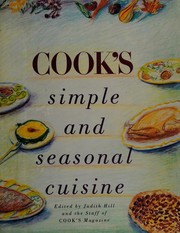 Front cover of Cook's simple and seasonal cuisine by Judith Hill