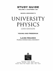 Front cover of Study guide, Sears & Zemansky's University physics, 12th edition, Young and Freedman by Laird Kramer