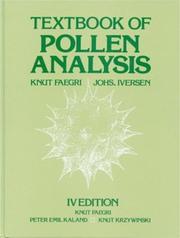 Front cover of Textbook of Pollen Analysis by Knut, Faegri