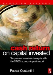 Front cover of Cash return on capital invested by Pascal Costantini