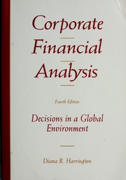 Front cover of Corporate financial analysis by Diana R. Harrington